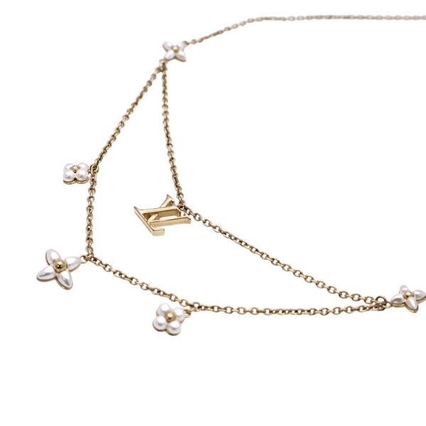 金色 金屬 Floragram 項鍊【LOUIS VUITTON LV 路易威登】 M00981