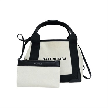 米白色 帆布 兩用包【Balenciaga 巴黎世家】 390346