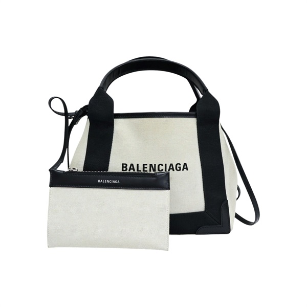 米白色 帆布 兩用包【Balenciaga 巴黎世家】 390346