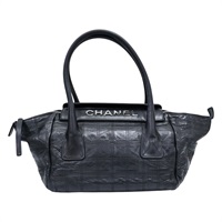 黑色 牛皮 LAX Chocobar 手提包【CHANEL 香奈兒】 Card