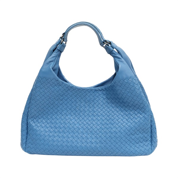 藍色 編織羊皮 Large Campana Intrecciato 肩背包【BOTTEGA VENETA 寶緹嘉】 124864