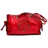 紅色 牛皮 Anagram 肩背包【LOEWE 羅威】
