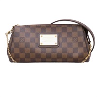 棕色 棋盤格帆布 Eva 肩背包【LOUIS VUITTON LV 路易威登】 N55213