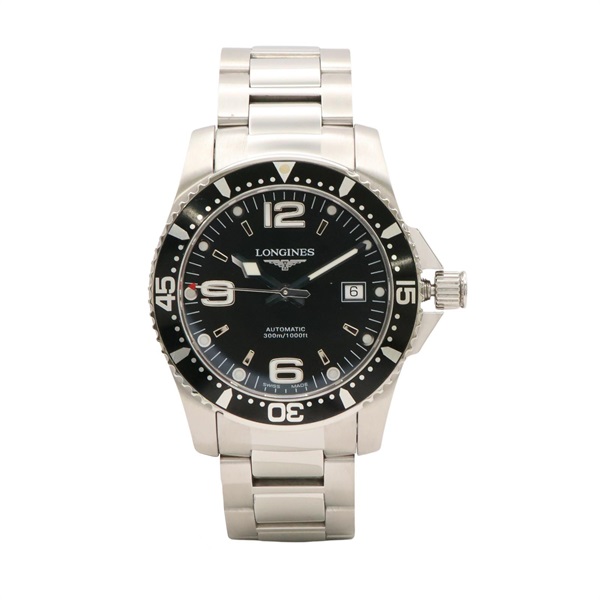 LONGINES 浪琴表 HydroConquest 腕錶 黑色錶盤 不鏽鋼 L3.642.4
