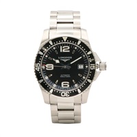 LONGINES 浪琴表 HydroConquest 腕錶 黑色錶盤 不鏽鋼 L3.642.4