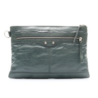 綠色 牛皮 Classic Clip M Clutch 手拿包【BALENCIAGA 巴黎世家】 273022