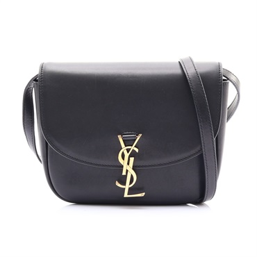 黑色牛皮 Kaia Medium Satchel 肩背包【SAINT LAURENT YSL 聖羅蘭】 634818