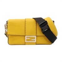 黃色 牛皮 Selleria Convertible Baguette 肩背包【FENDI 芬迪】 7VA472