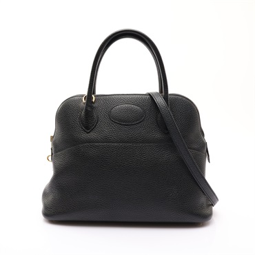 黑色 clemence牛皮 Bolide 31 兩用包 C刻【HERMES 愛馬仕】