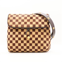 棕色 格紋馬毛 黑色牛皮 Sauvage Gazelle 肩背包【LOUIS VUITTON LV 路易威登】 M92130