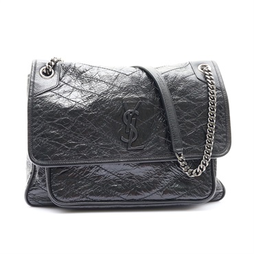 黑色 牛皮 NIKI 肩背包【SAINT LAURENT 聖羅蘭】 498883