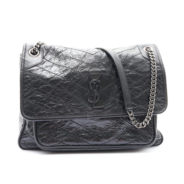黑色 牛皮 NIKI 肩背包【SAINT LAURENT 聖羅蘭】 498883