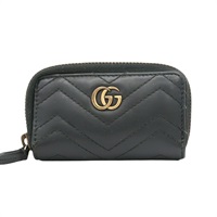 黑色 牛皮 零錢 鑰匙包【GUCCI 古馳】 498127