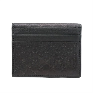 黑色 牛皮 壓紋 卡片夾【GUCCI 古馳】 352365