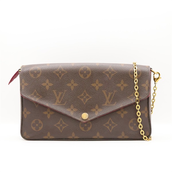棕色 原花帆布 Felicie Pochette 肩背包【LOUIS VUITTON LV 路易威登】 M61276