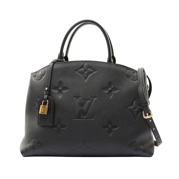 黑色 原花壓紋牛皮 Grand Palais 兩用包【LOUIS VUITTON LV 路易威登】 M45811