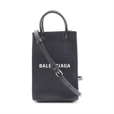 Shopping Bag 肩背包 黑色 牛皮【BALENCIAGA 巴黎世家】 593826