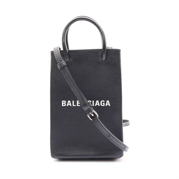 Shopping Bag 肩背包 黑色 牛皮【BALENCIAGA 巴黎世家】 593826