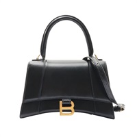 黑色 牛皮 Hourglass 兩用包【BALENCIAGA 巴黎世家】 593546