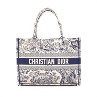 藍/白色 帆布 Book Tote M 手提包【Dior 迪奧】 M1296ZTDT_M34I