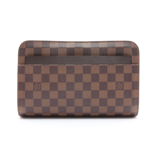 棕色 棋盤格帆布 Saint Louis Pochette 手拿包【LOUIS VUITTON LV 路易威登】 N51993