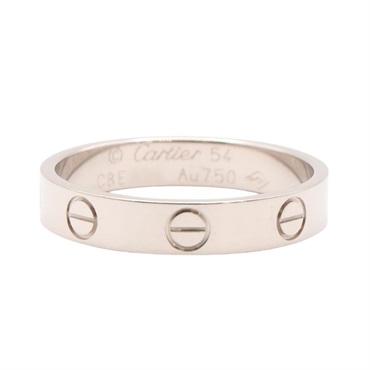 Cartier 卡地亞 Mini Love #54 戒指 18K白金 B4085154