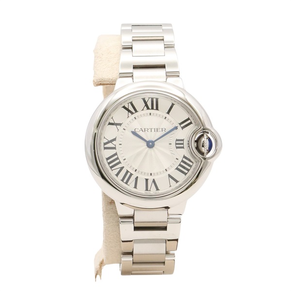 Cartier 卡地亞 Ballon Bleu de Cartie 33mm 腕錶 銀色錶盤 不鏽鋼 W6920084
