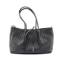 黑色 編織牛皮 Pinacoteca 手提包【BOTTEGA VENETA BV 寶緹嘉】 854371V5AG12203