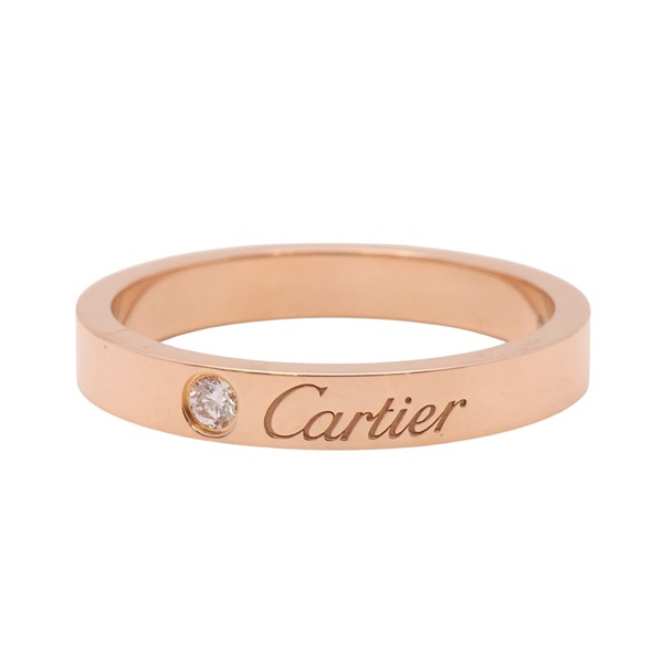 Cartier 卡地亞 C de Cartier 1PD #55 戒指 18K玫瑰金 鑽石 B4086400