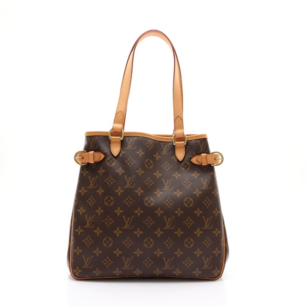 棕色 原花帆布 Batignolles 肩背包【LOUIS VUITTON LV 路易威登】 M51153