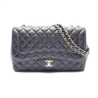 深藍色 羊皮 Mademoiselle Chic 肩背包 無卡【CHANEL 香奈兒】