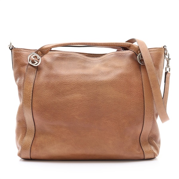 棕色牛皮 Miss GG 兩用包【GUCCI 古馳】 323675