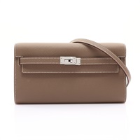 HERMES 愛馬仕 Kelly To Go 肩背包 大象灰 Epsom牛皮 B刻 銀扣 H080253CK18