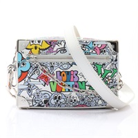 LOUIS VUITTON LV 路易威登 Comics Mini Soft Trunk 肩背包 白色帆布 M82008