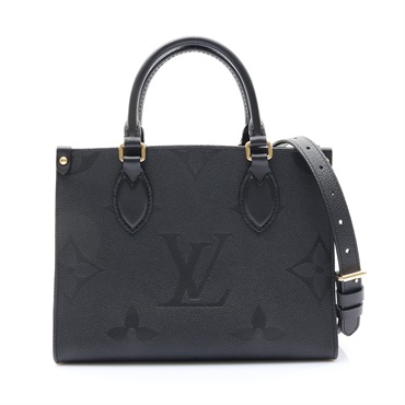 LOUIS VUITTON LV 路易威登 OnTheGo PM 兩用包 黑色 牛皮 M45653