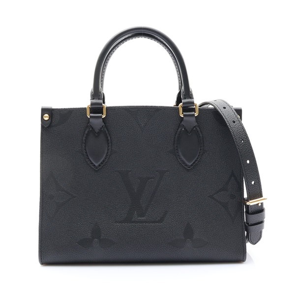 LOUIS VUITTON LV 路易威登 OnTheGo PM 兩用包 黑色 牛皮 M45653