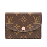LOUIS VUITTON LV 路易威登 Rosalie 扣式零錢包 棕色 原花帆布 M62361