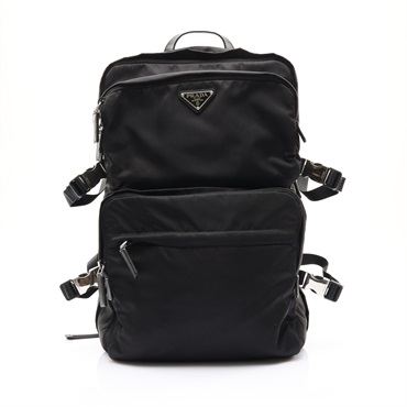 PRADA 普拉達 Re-Nylon 後背包 黑色 尼龍 2VZ101