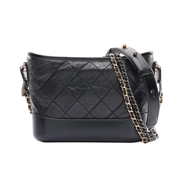 CHANEL 香奈兒 Gabrielle Hobo 肩背包 黑色 牛皮 A91810