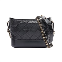 CHANEL 香奈兒 Gabrielle Hobo 肩背包 黑色 牛皮 A91810
