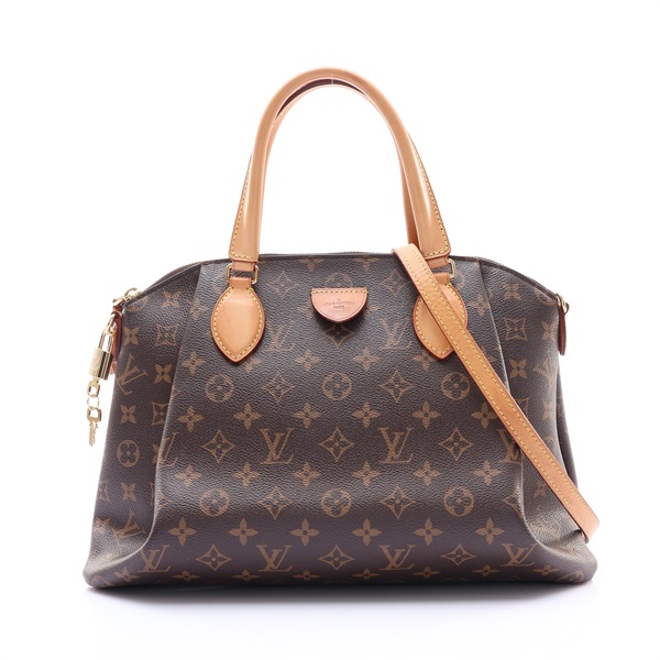 LOUIS VUITTON LV 路易威登 Rivoli MM 兩用包 棕色 原花帆布 M44546