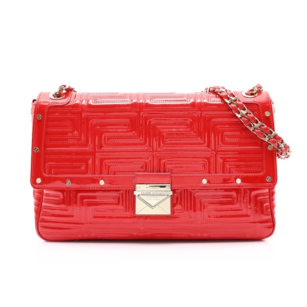 VERSACE 凡賽斯 Gianni Versace 肩背包 紅色 漆皮