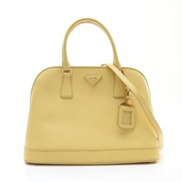 PRADA 普拉達 Galleria Saffiano 兩用包 黃色 牛皮
