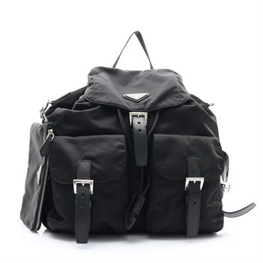 PRADA 普拉達 中型後背包 黑色 尼龍布 1BZ811 1BZ811