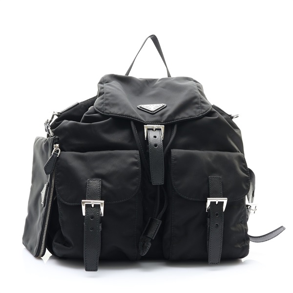 PRADA 普拉達 中型後背包 黑色 尼龍布 1BZ811 1BZ811
