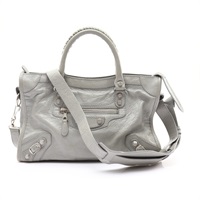 BALENCIAGA 巴黎世家 Classic Mini City 兩用包 灰色 羊皮 542022 1560