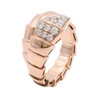 BVLGARI 寶格麗 Serpenti Viper 戒指 18K玫瑰金 345218