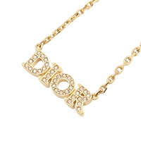 Dior 迪奧 項鍊 金色 鍍金 水鑽 N3586WOMCY