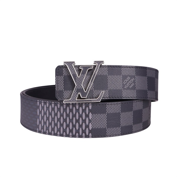 LOUIS VUITTON LV 路易威登 LV Initiales 40mm雙面皮帶 黑色 牛皮 黑色LV M0340S