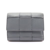 BOTTEGA VENETA BV 寶緹嘉 三折短夾 灰色 編織羊皮 651372